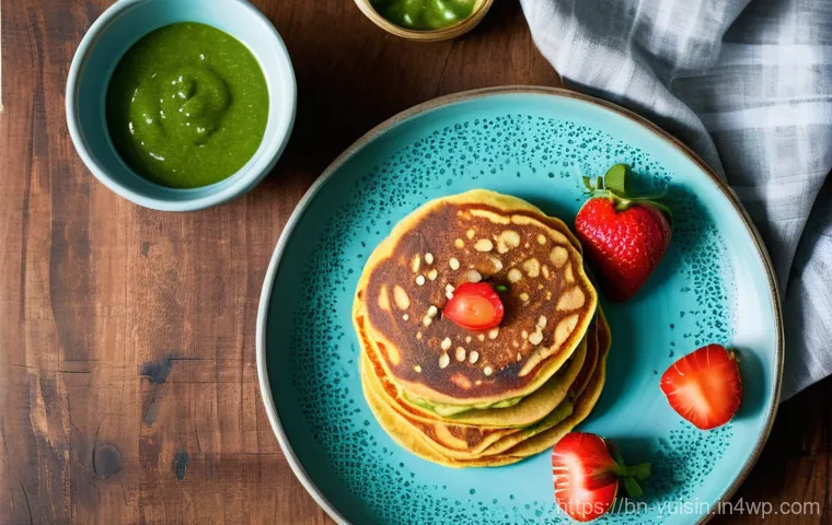 채식 비건 요리  초간단 레시피 모음 - Prompt 1: Vibrant Vegan Breakfast Spread**