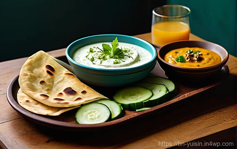 인도 채식 요리  커리와 난 조리법 - **"An overhead shot showcasing a vibrant and colorful assortment of fresh, seasonal Indian vegetable...